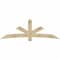 Ekena Millwork Alberta Rough Sawn Timber Gable Bracket, Douglas Fir, 96"W x 32"H x 4"D x 6"F, 8/12 Pitch GBW096X32X0406ALB00RDF - alternate 1